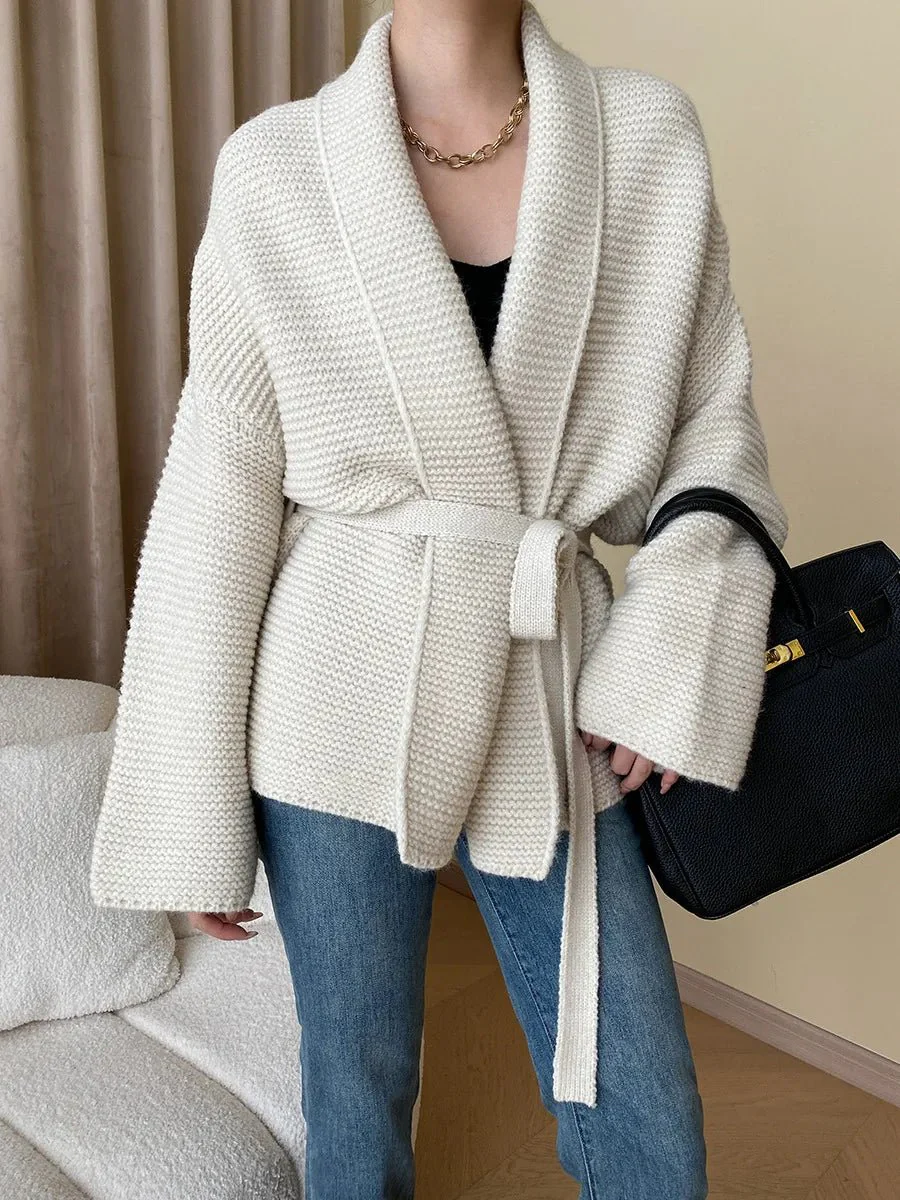 Abigail Belted Knit Cardigan - Image 3