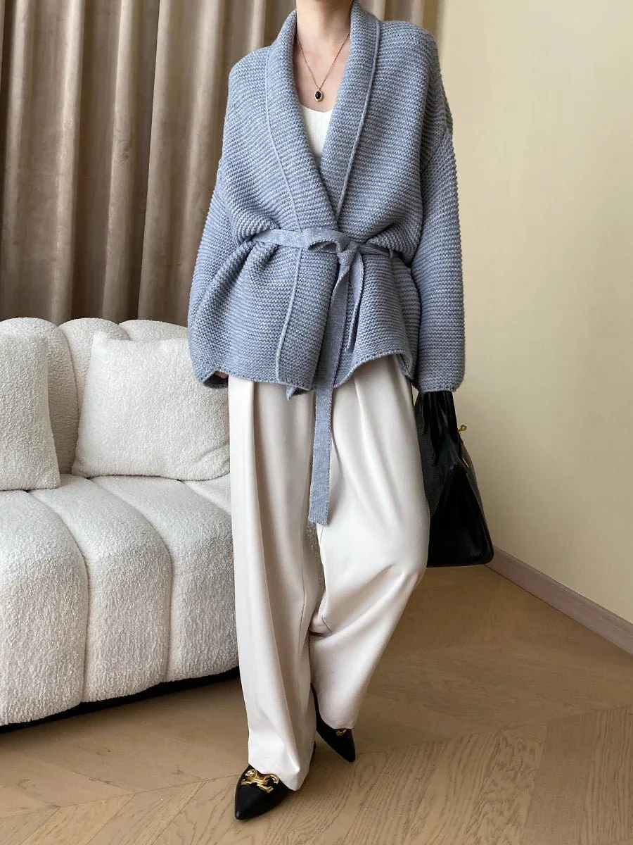 Abigail Belted Knit Cardigan - Image 9