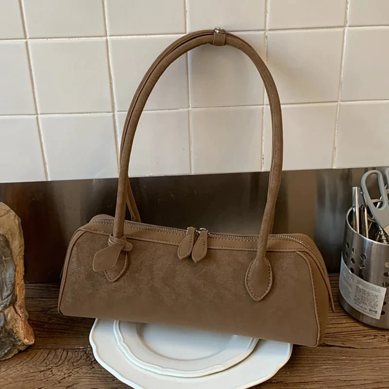 Adora Suede Baguette Bag - Image 4
