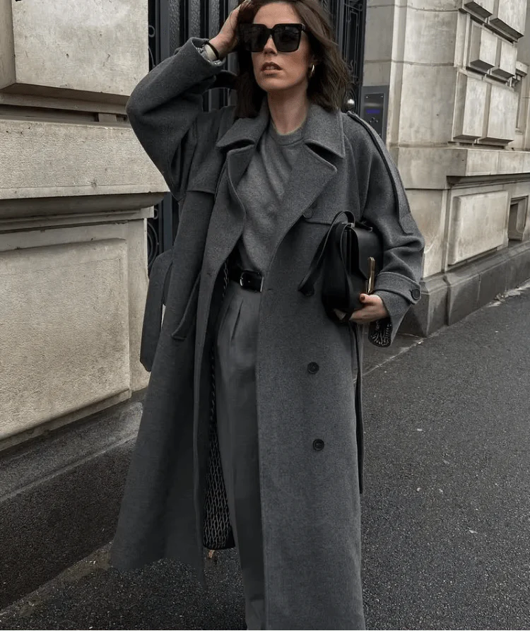 Alicia Gray Belted Long Coat - Image 4
