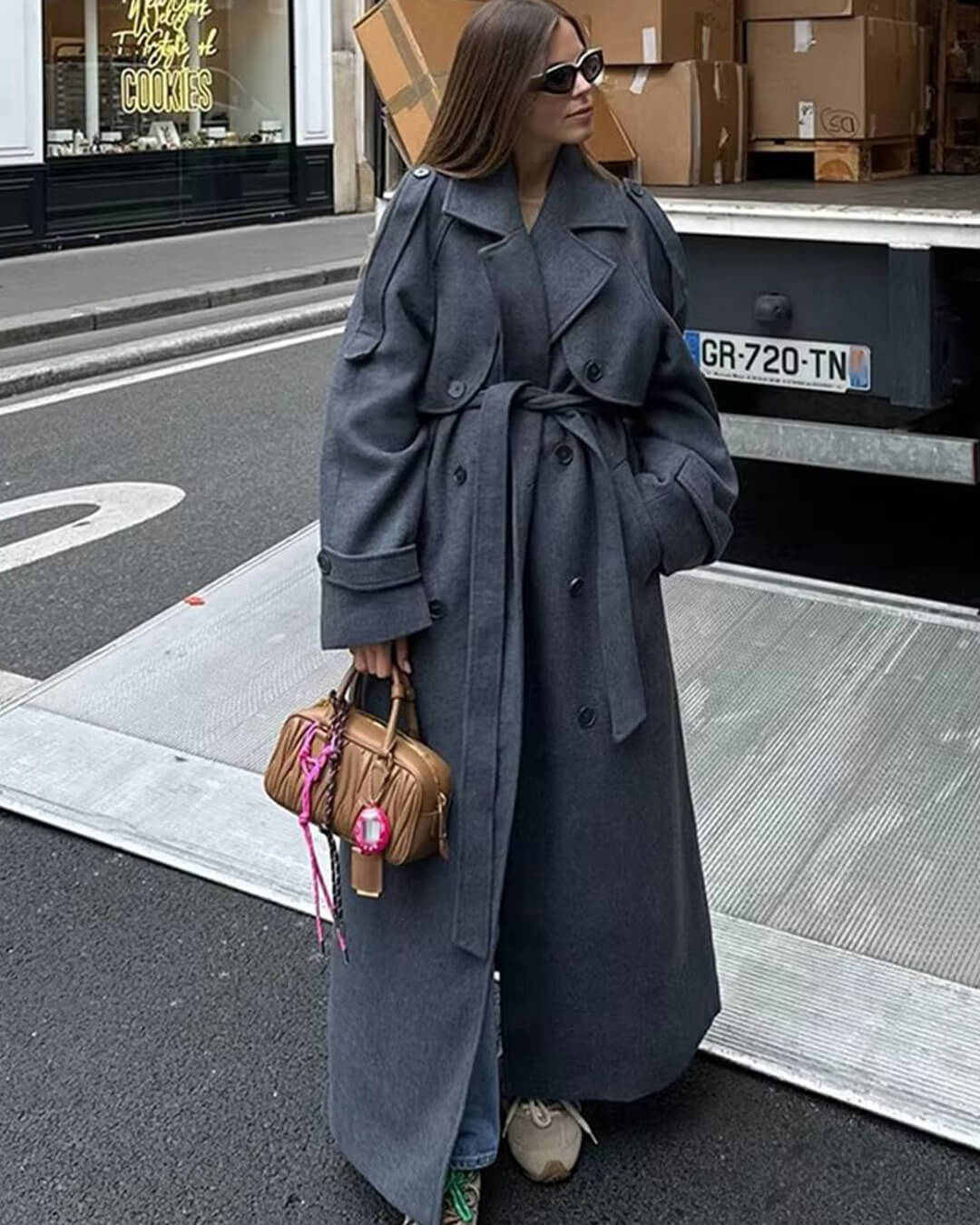 Alicia Gray Belted Long Coat - Image 5