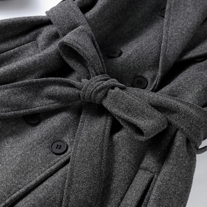Alicia Gray Belted Long Coat - Image 8