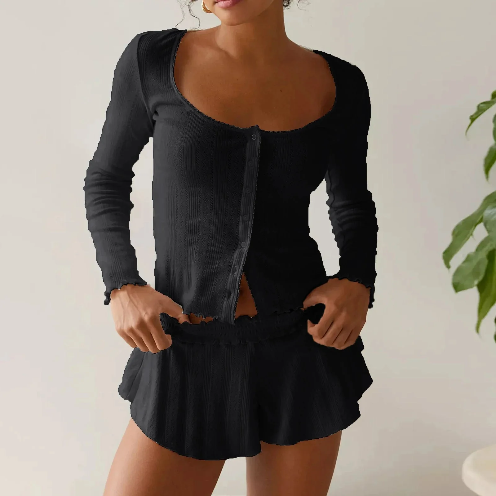 Amalia Long Sleeve Pajama Set - Image 3
