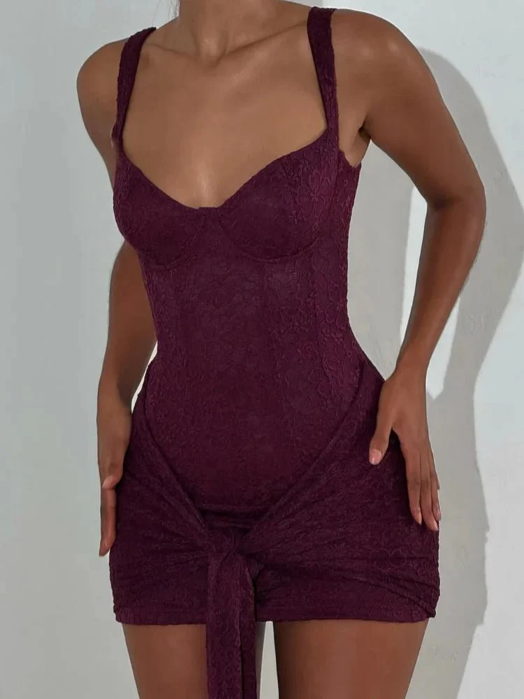 Amanda Sleeveless Corset Mini Dress - Image 5
