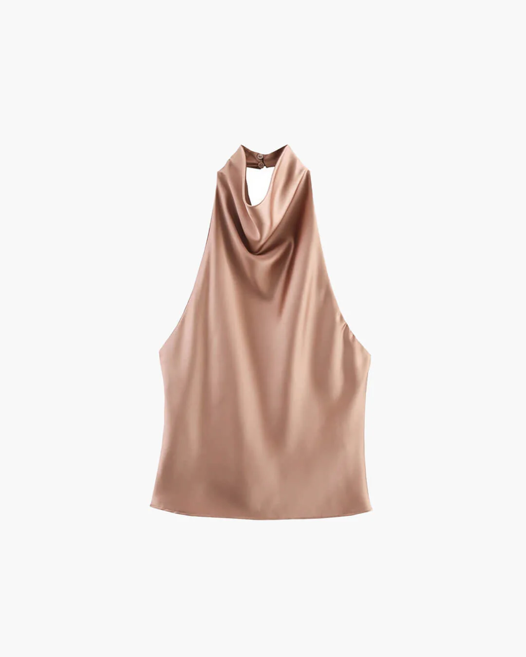 Anastasia Halter Backless Satin Top - Image 18