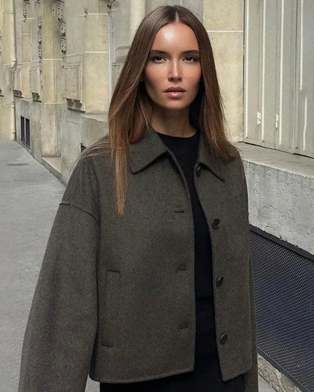Angelina Buttoned Short Jacket - Image 2