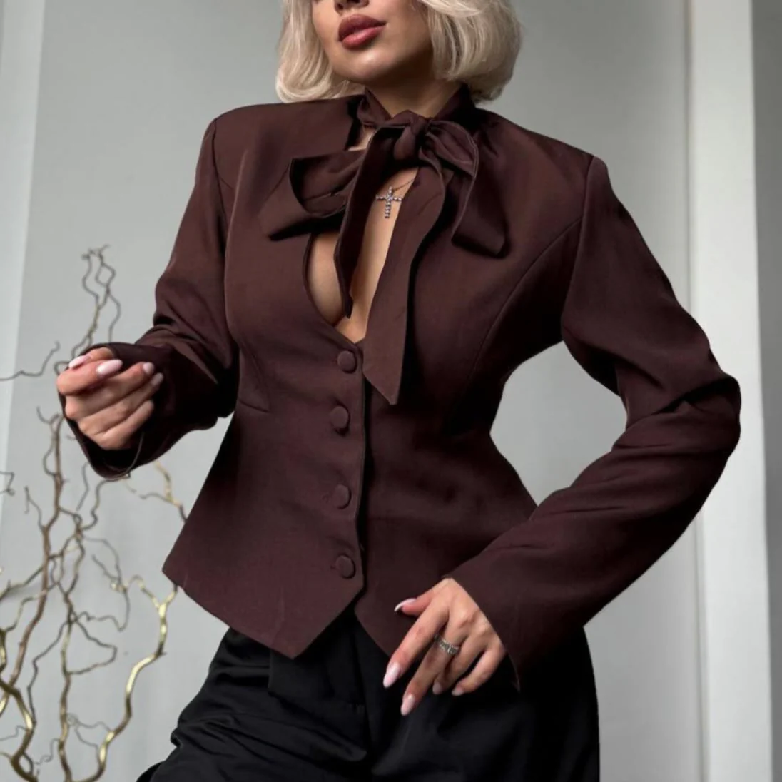 Angie Lace Up Blazer - Image 7