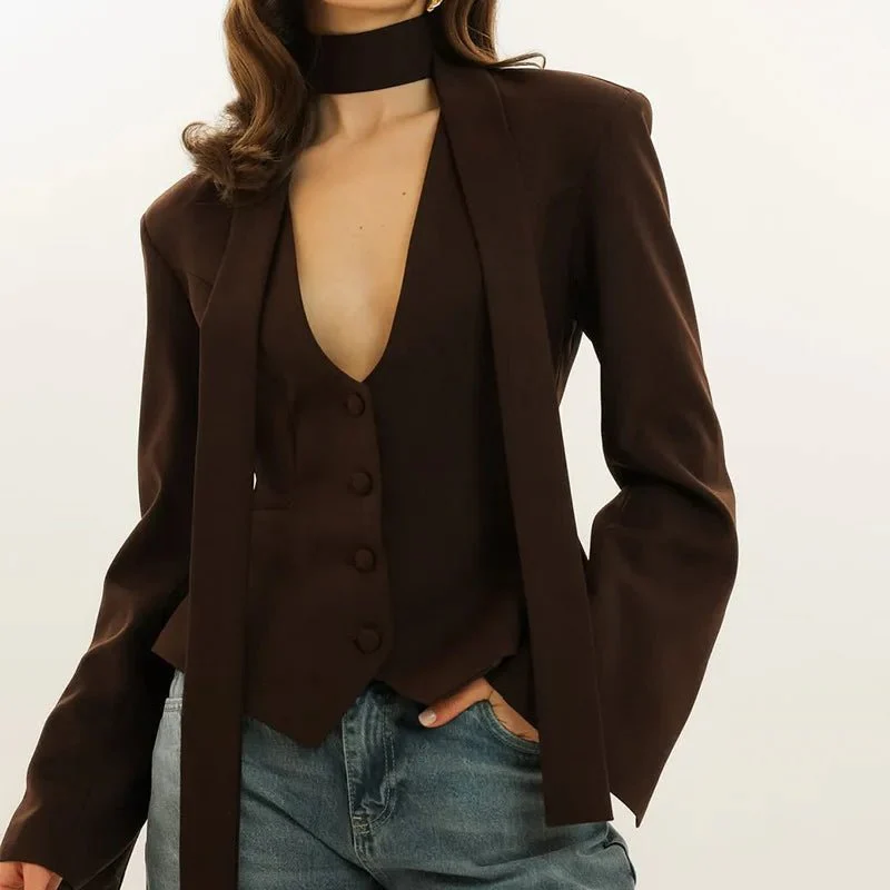 Angie Lace Up Blazer - Image 8