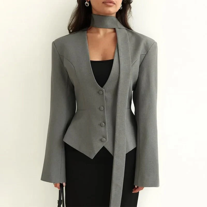 Angie Lace Up Blazer - Image 9