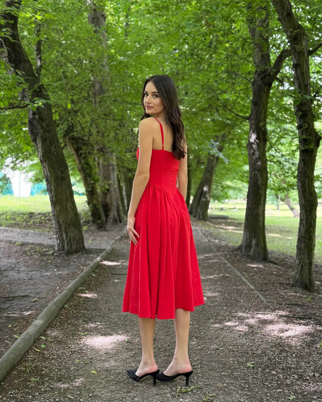 Annika Sleeveless Strap Midi Dress - Image 8