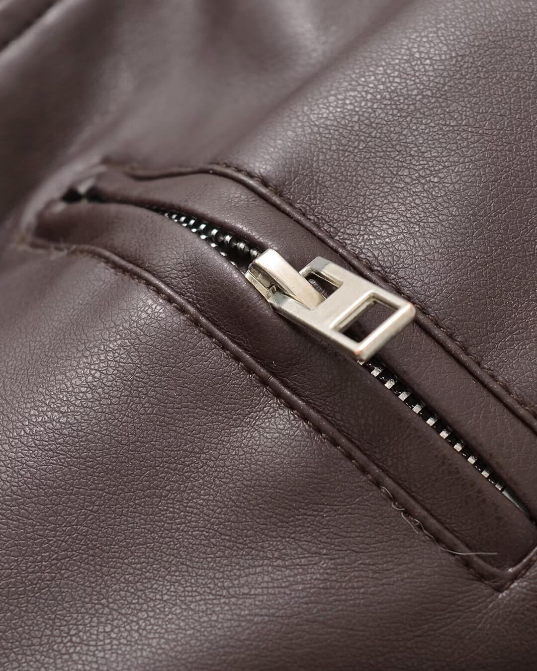 Arabella Faux Leather Bomber Jacket - Image 4