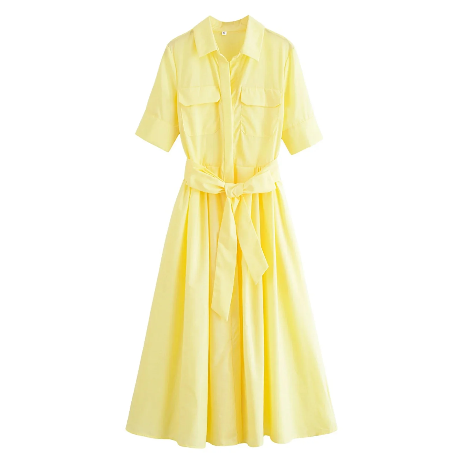 Ariane Belted Shirt Midi Dress - Image 9