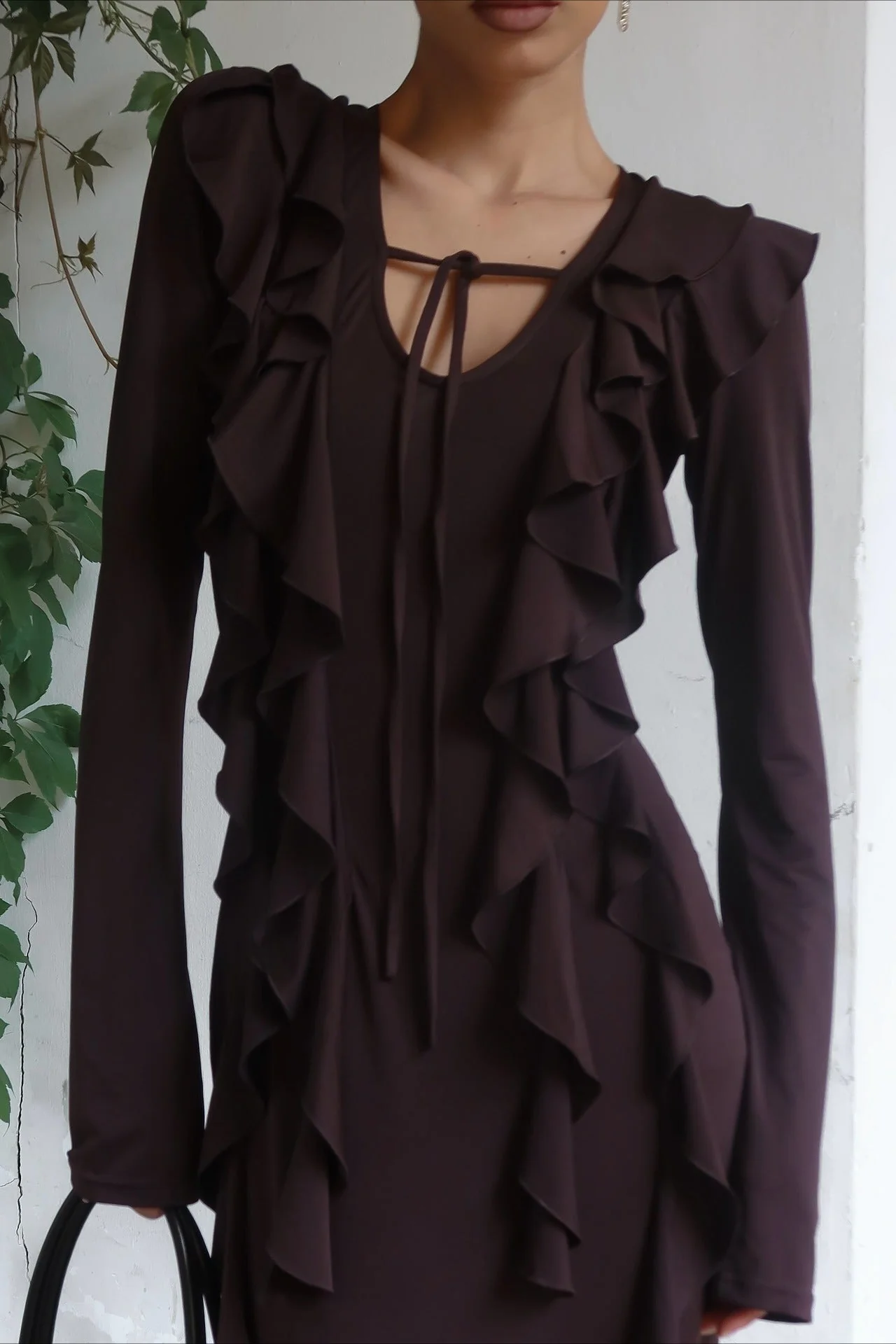 Arielle Ruffled Long-Sleeve Maxi Dress - Image 5