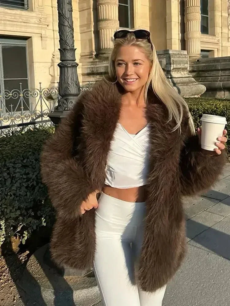 Audrey Faux Fur Jacket - Image 2