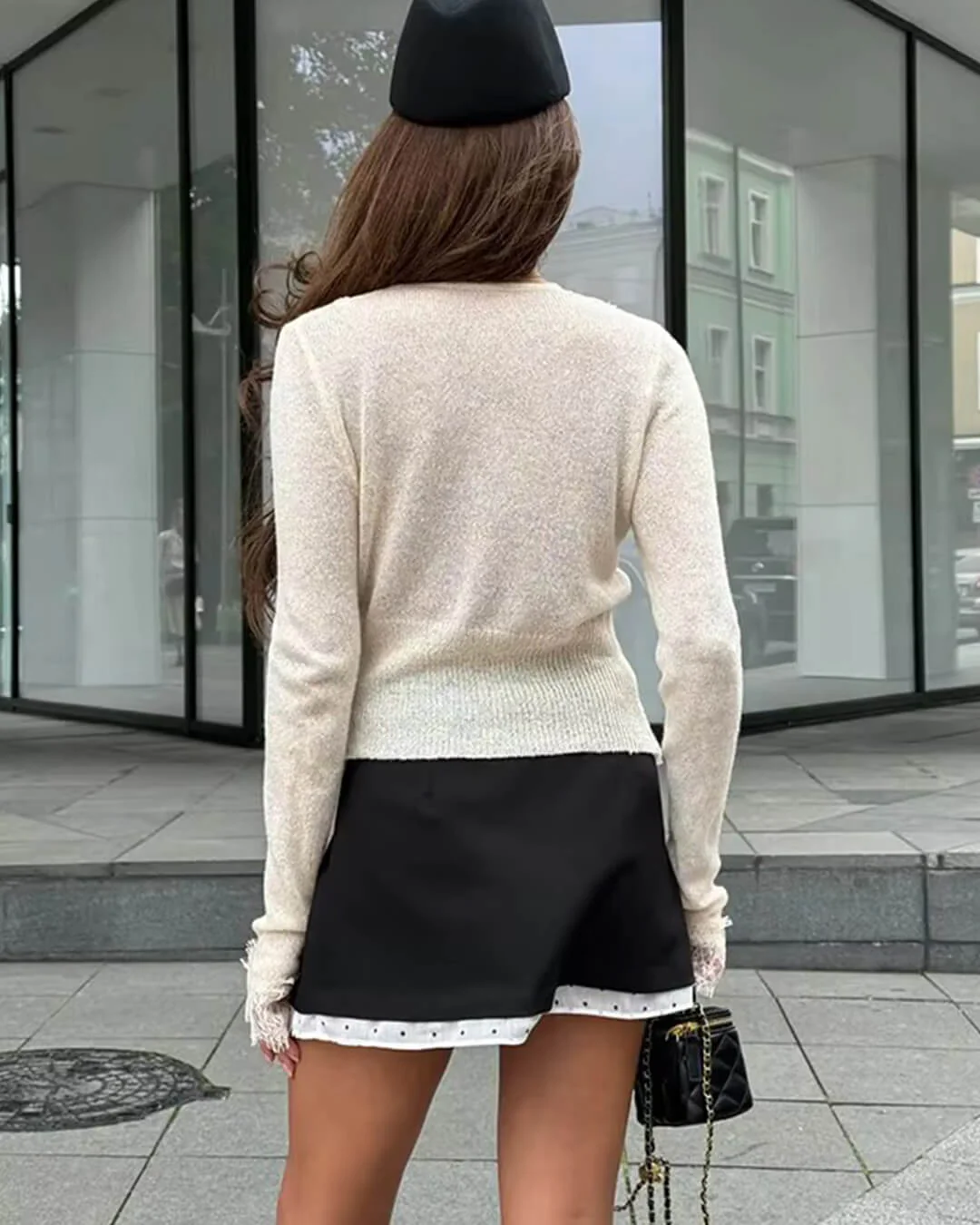 Aurelie Knitted Lace Cardigan - Image 4