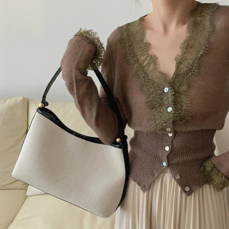 Aurelie Knitted Lace Cardigan - Image 7