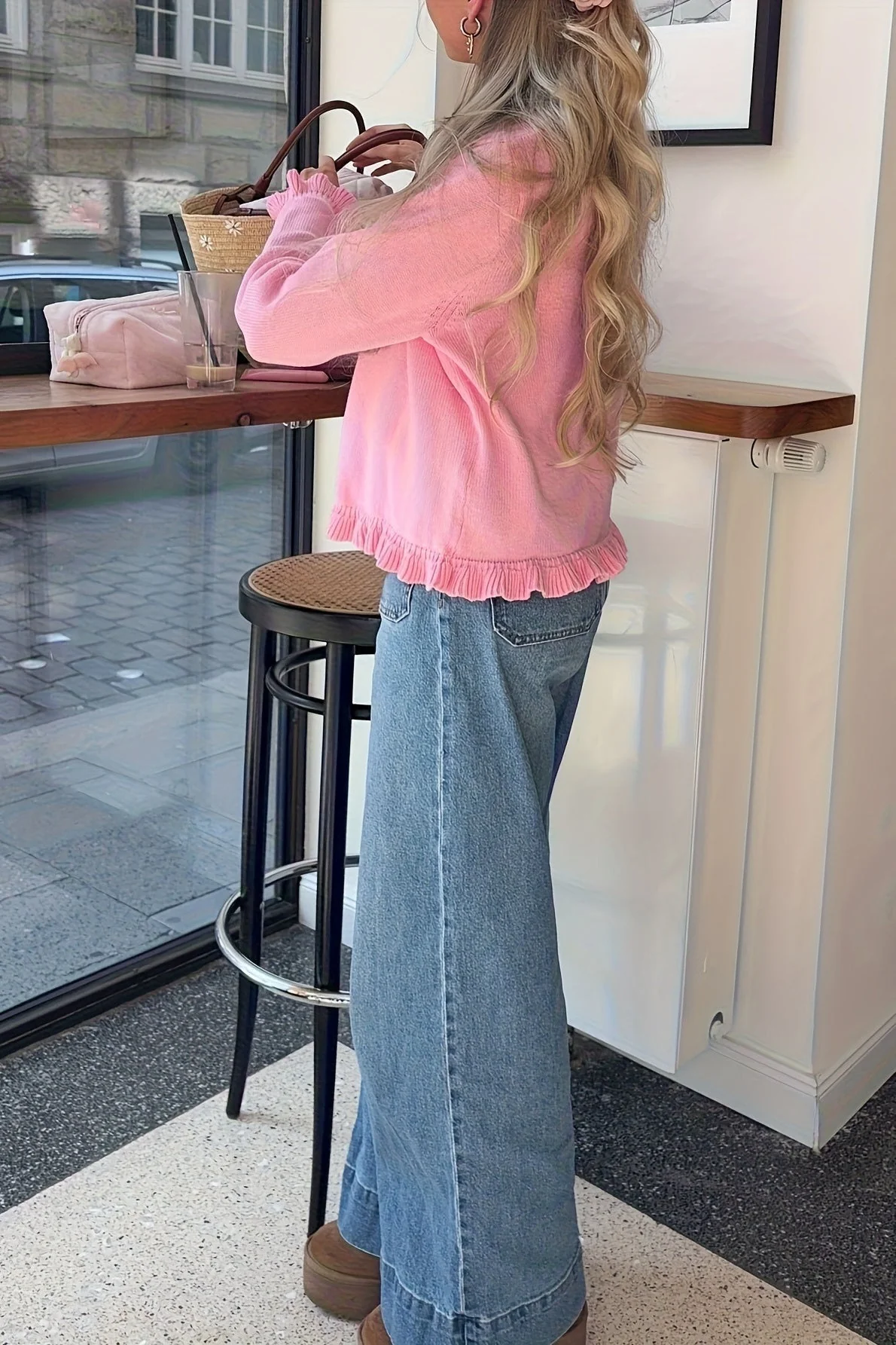 Ayla Knitted Frill Cardigan - Image 4