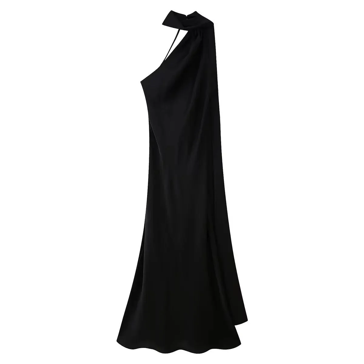 Beatrice Halter Backless Silk Satin Maxi Dress - Image 10
