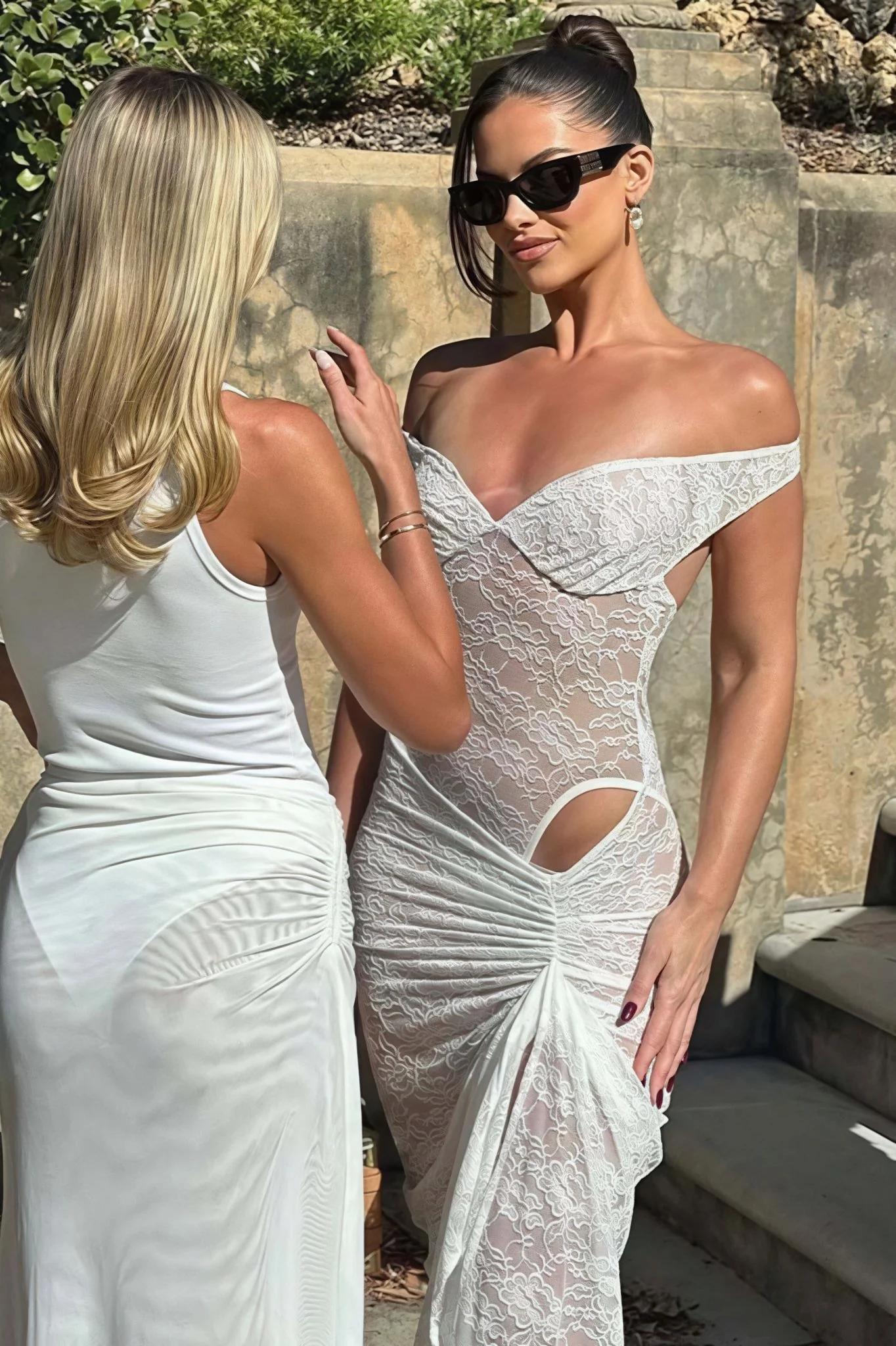Beatrice Lace Patchwork Maxi Dress - Image 15