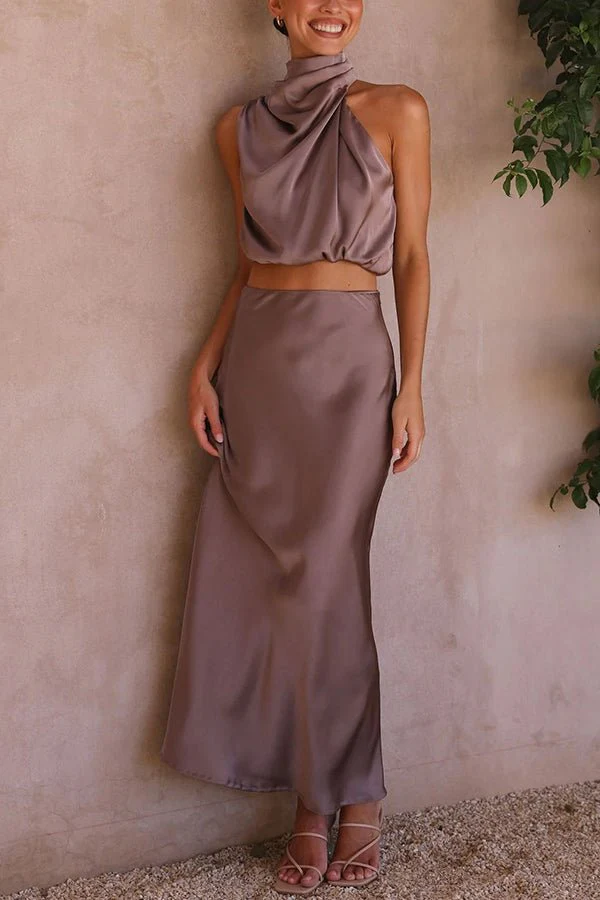 Beatrice Two-Piece Satin Wedding Guest Set - Image 20