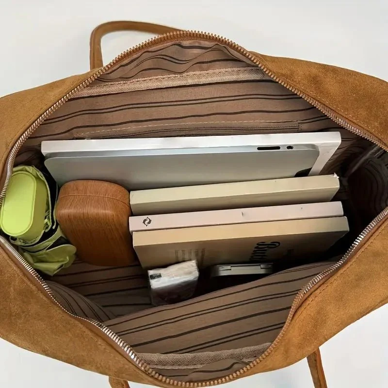 Beatrice Vintage Leather Laptop Tote - Image 5