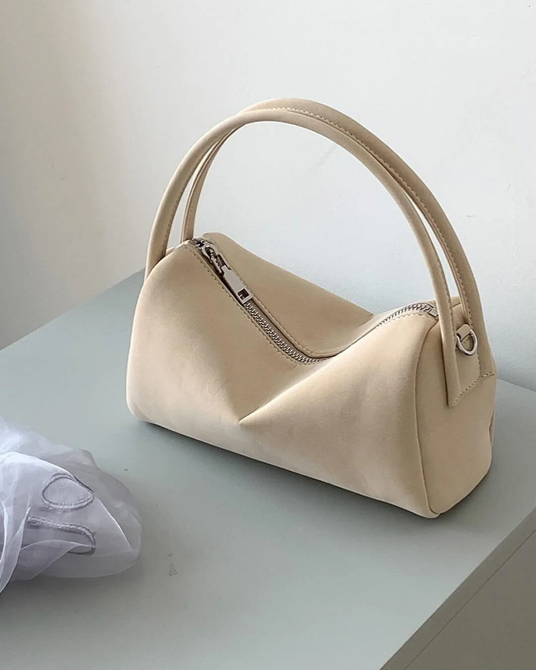 Bella Vegan Suede Bag - Image 2