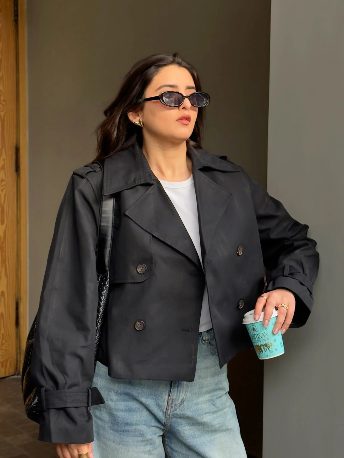 Bellatrix Cropped Trench Coat - Image 11