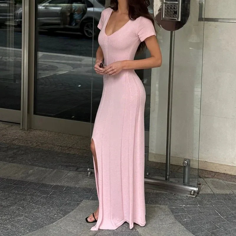 Bernadette Ribbed Knit Maxi Dress - Image 7