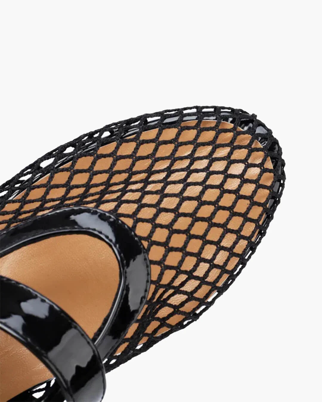 Bianca Buckled Mesh Ballet Flats - Image 5