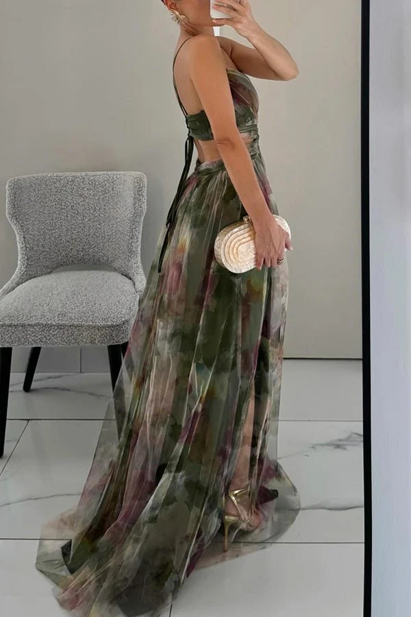 Bianca Floral V-Neck Maxi Dress - Image 3