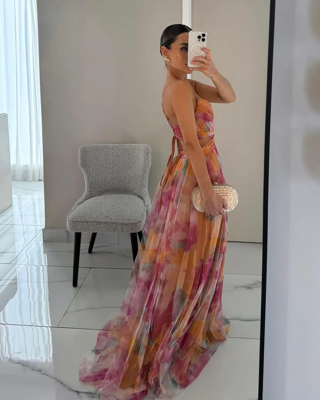 Bianca Floral V-Neck Maxi Dress - Image 7
