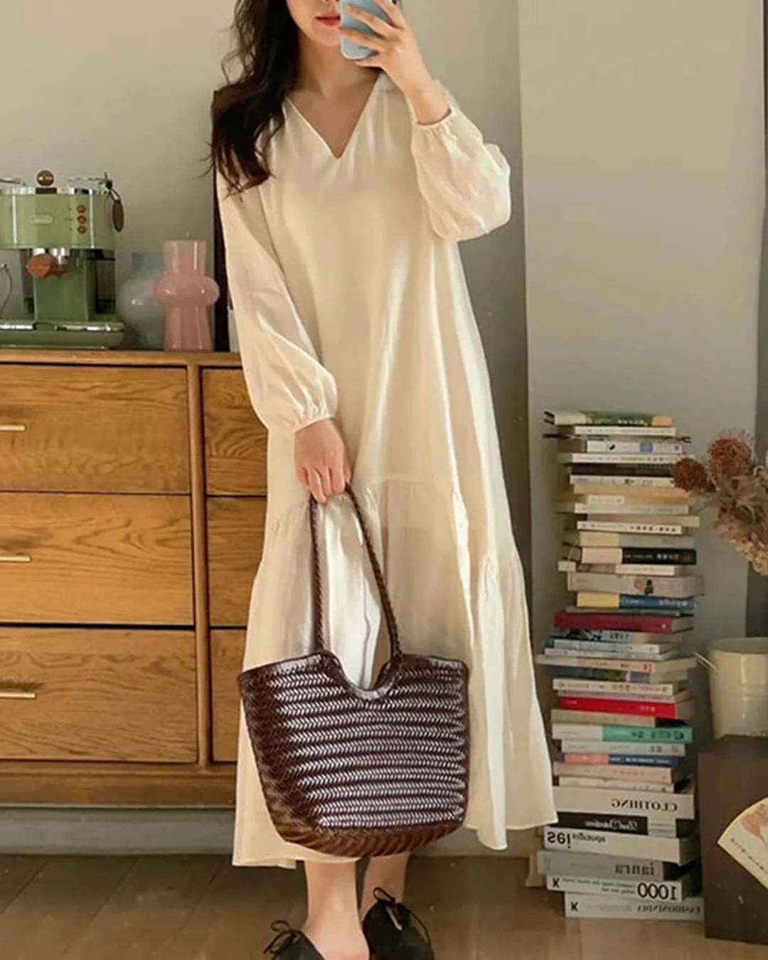 Bianca Handwoven Leather Tote Bag - Image 4