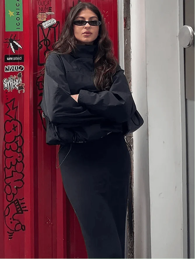 Bianca Hooded Waterproof Bomber Jacket - Image 5
