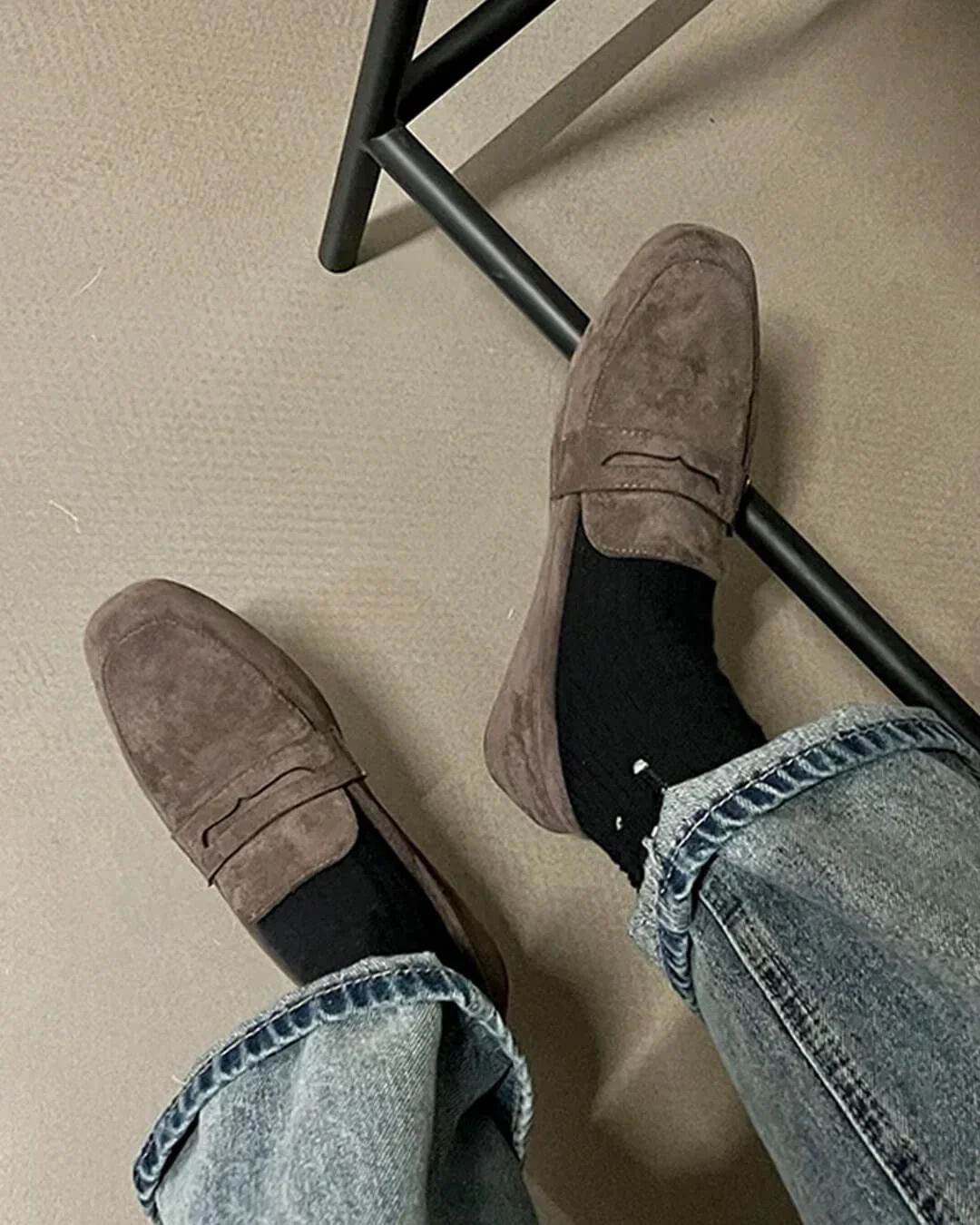 Bianca Suede Slip-On Loafers - Image 5
