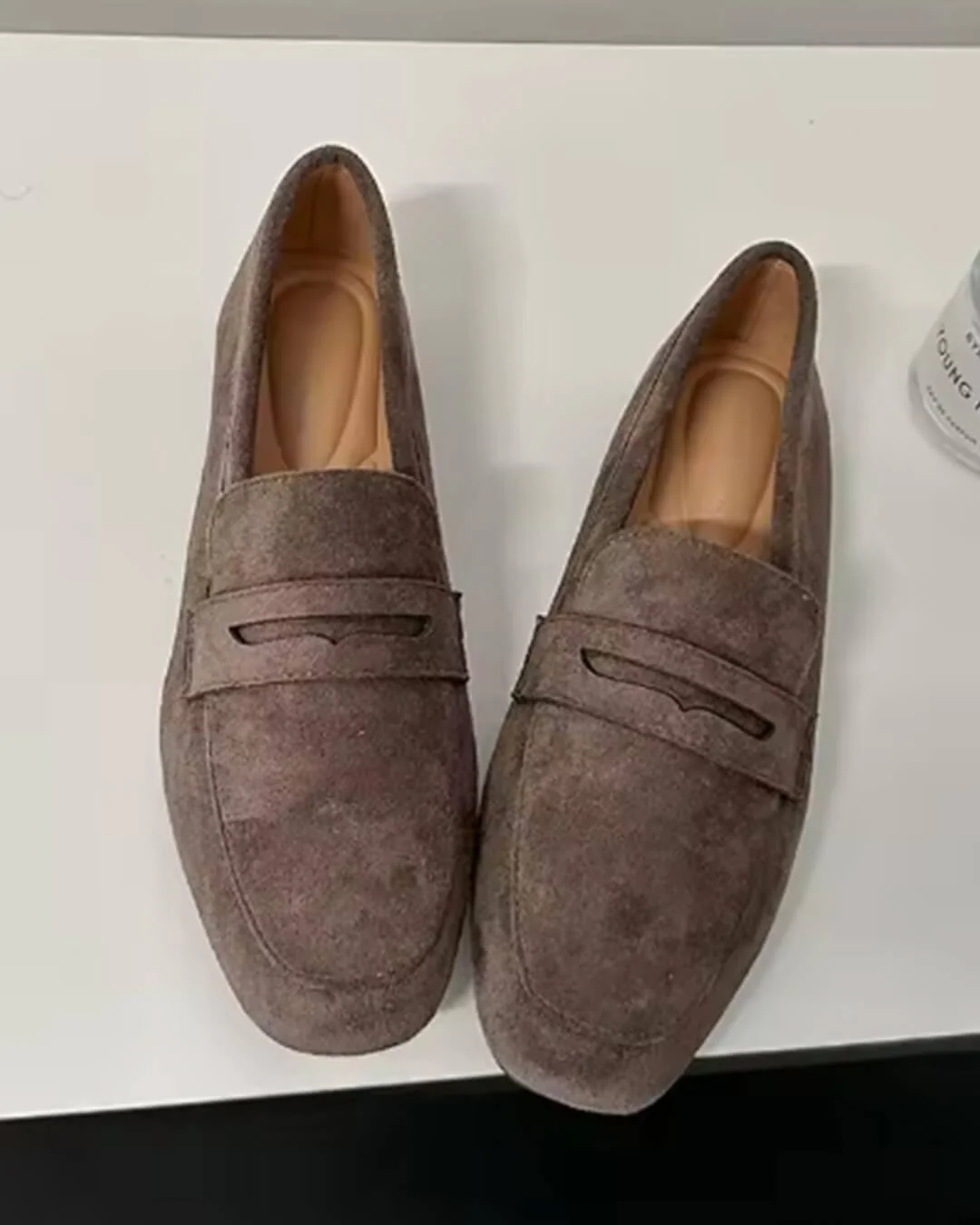 Bianca Suede Slip-On Loafers - Image 6