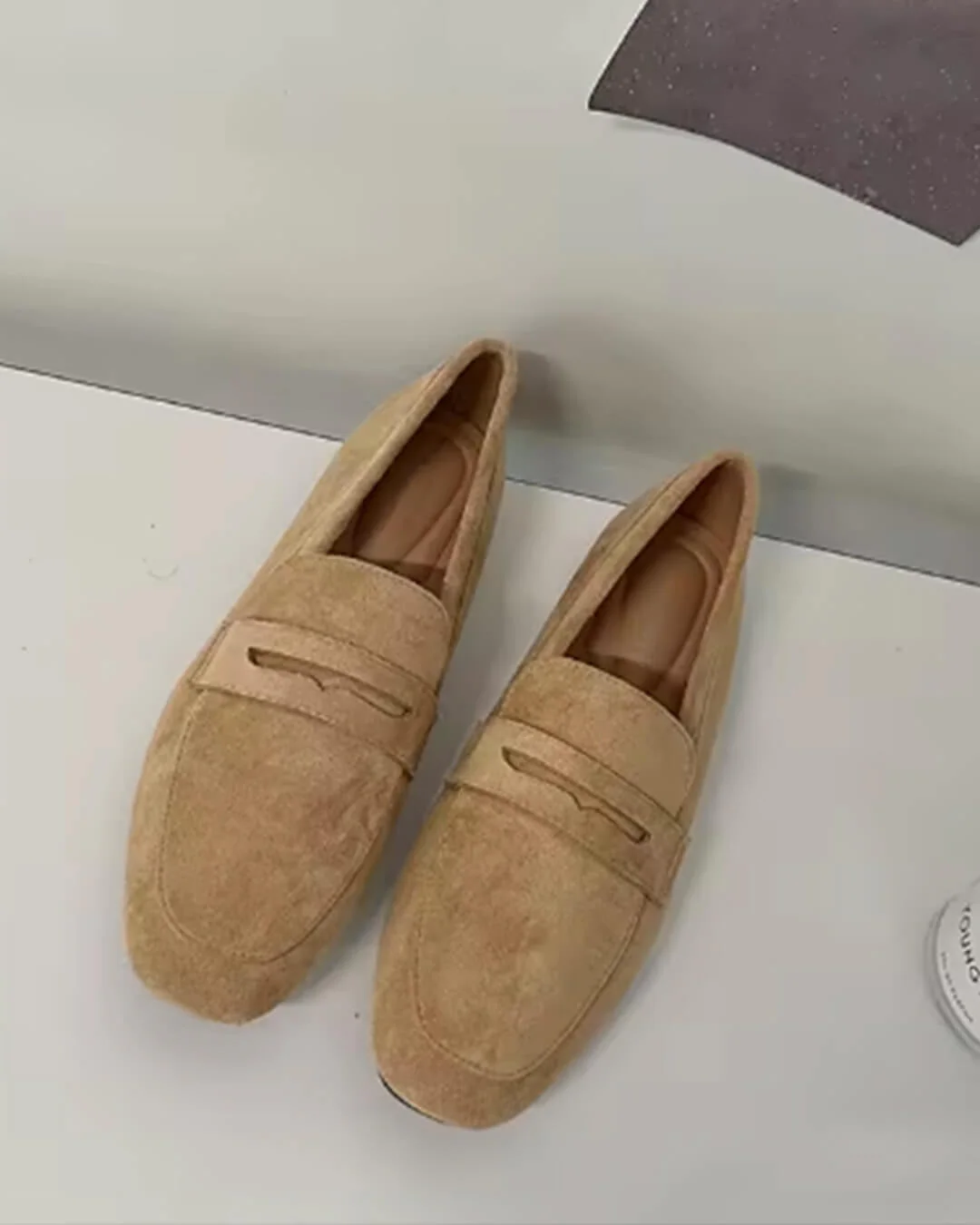 Bianca Suede Slip-On Loafers - Image 7