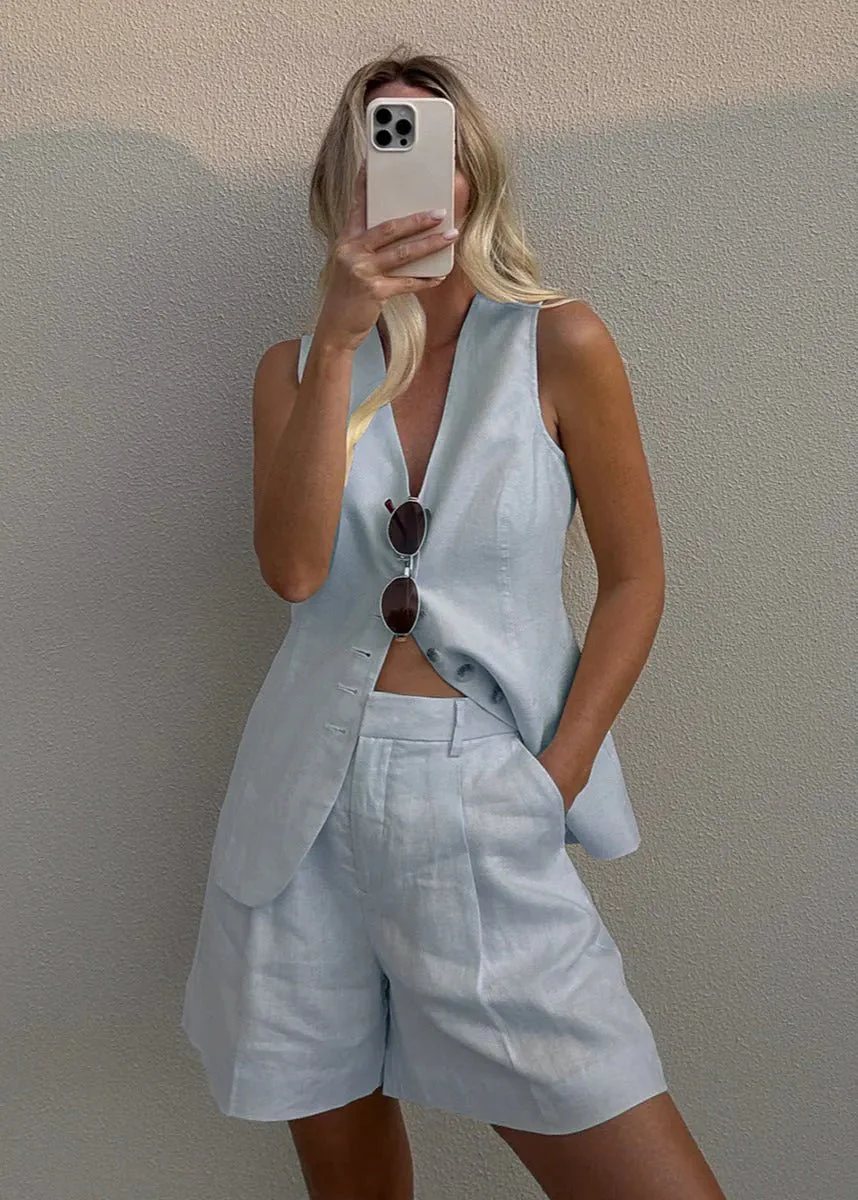 Bianca Tailored Vest and Shorts Set - Image 11