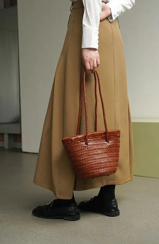 Blair Braided Bucket Shoulder Bag - Image 10