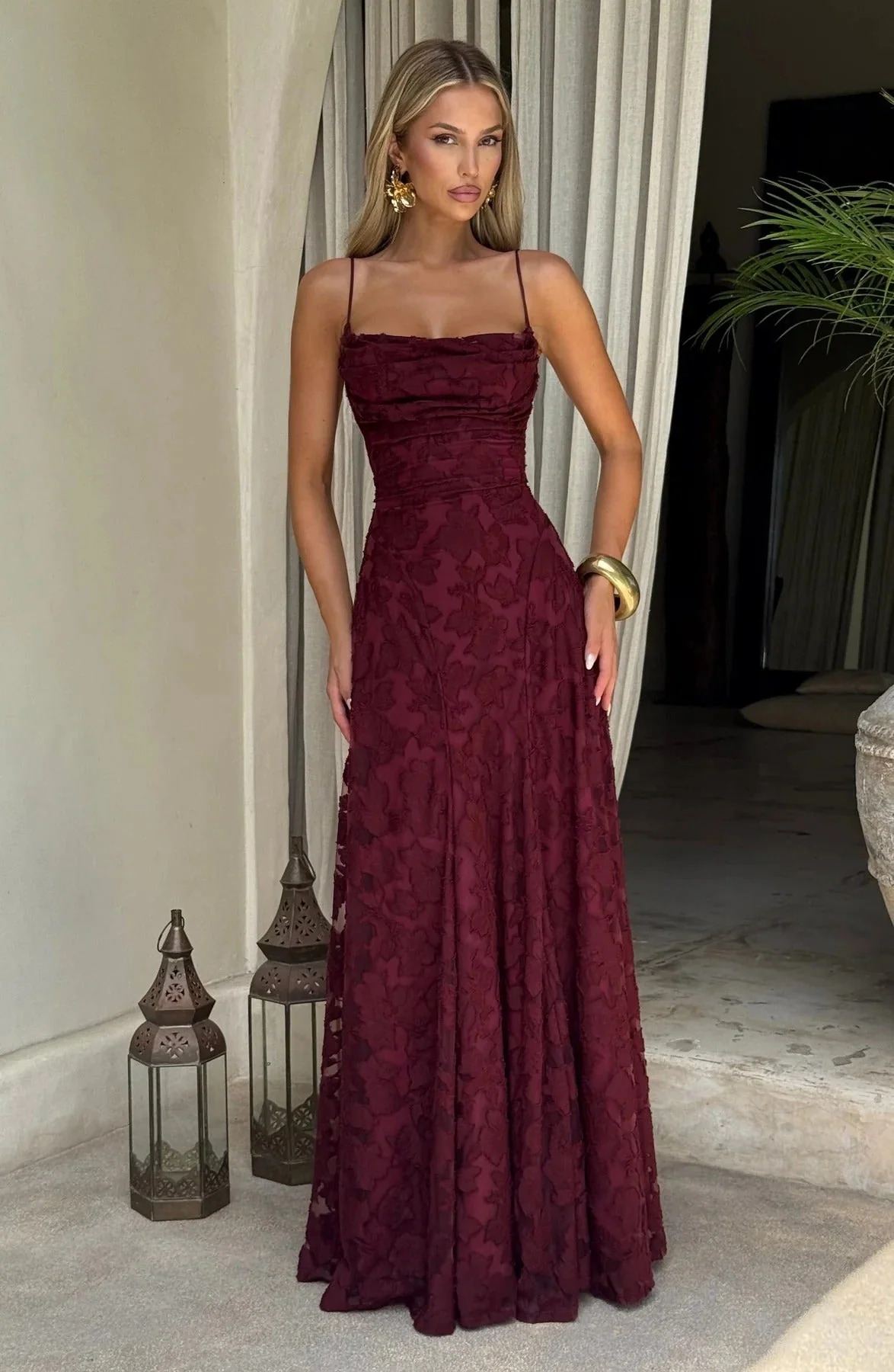 Brielle Sleeveless Floral Maxi Dress - Image 4