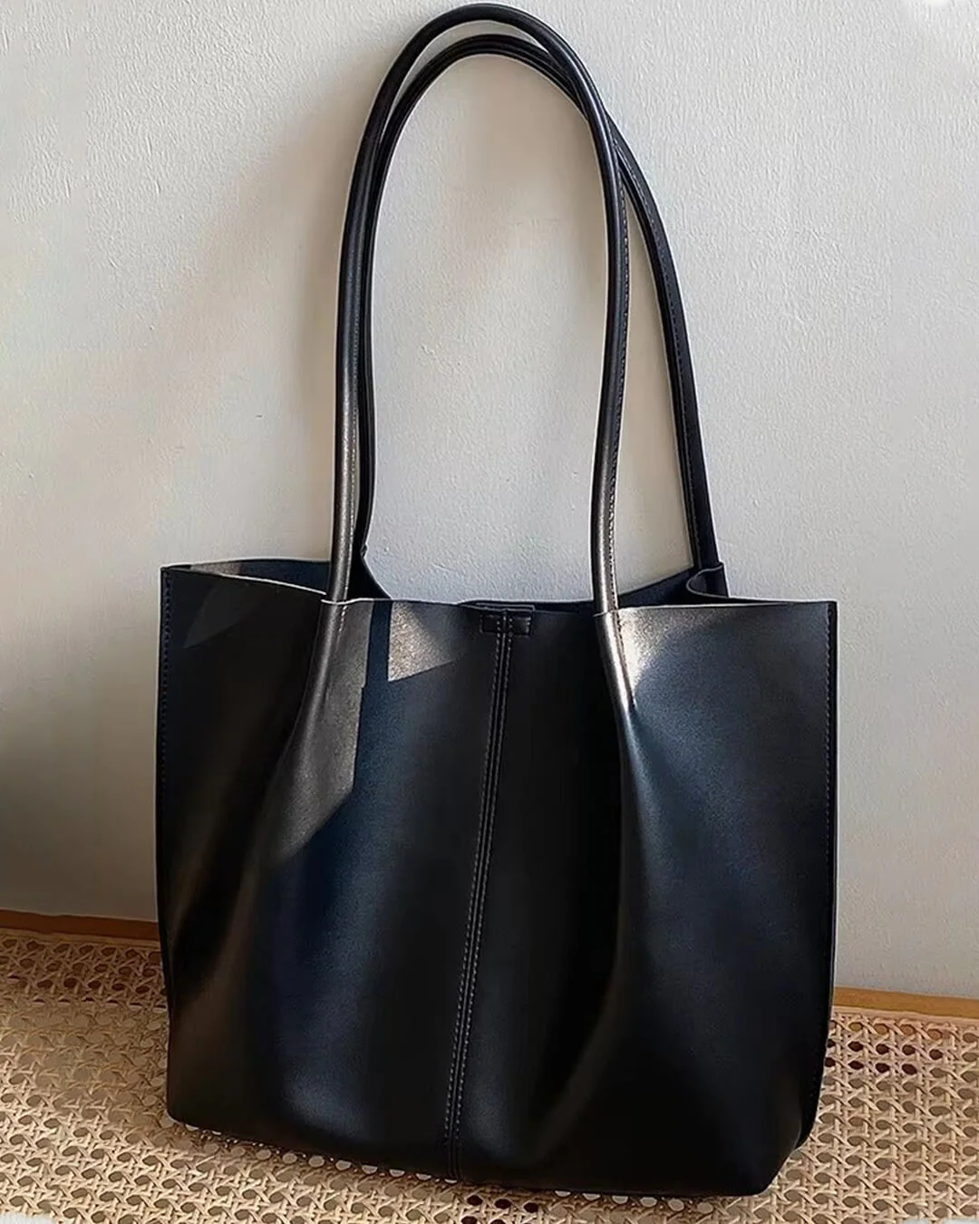 Calista Faux Leather Tote Bag - Image 4