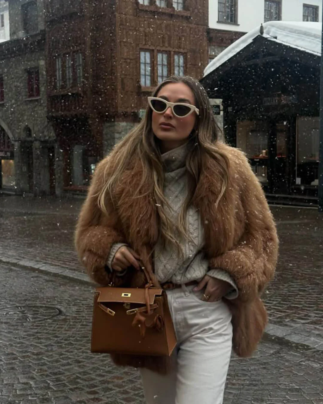 Carissa Faux Fur Coat - Image 11