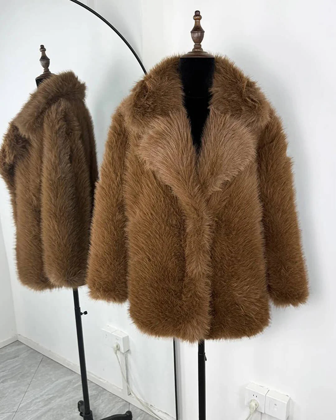 Carissa Faux Fur Coat - Image 12