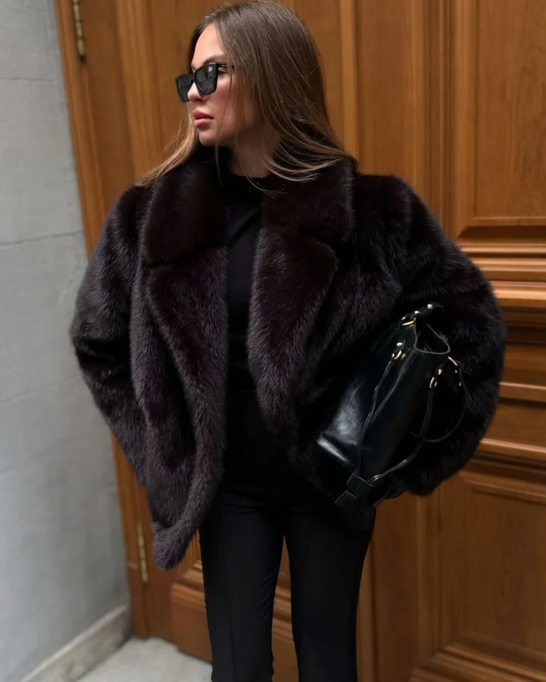 Carissa Faux Fur Coat - Image 5