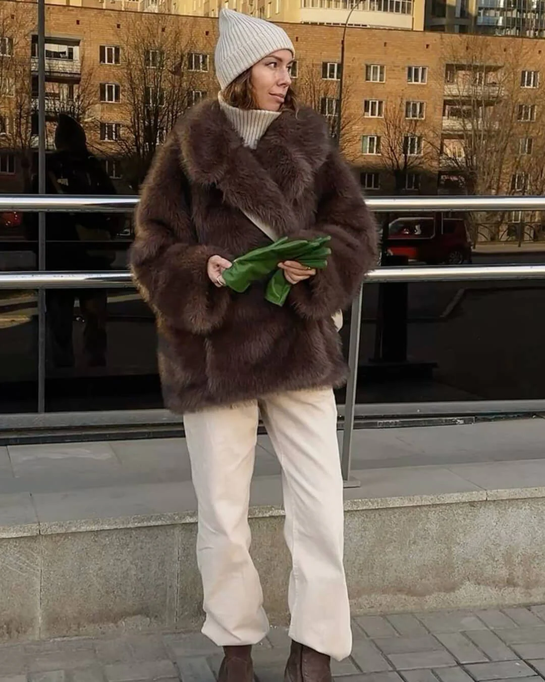 Carissa Faux Fur Coat - Image 8