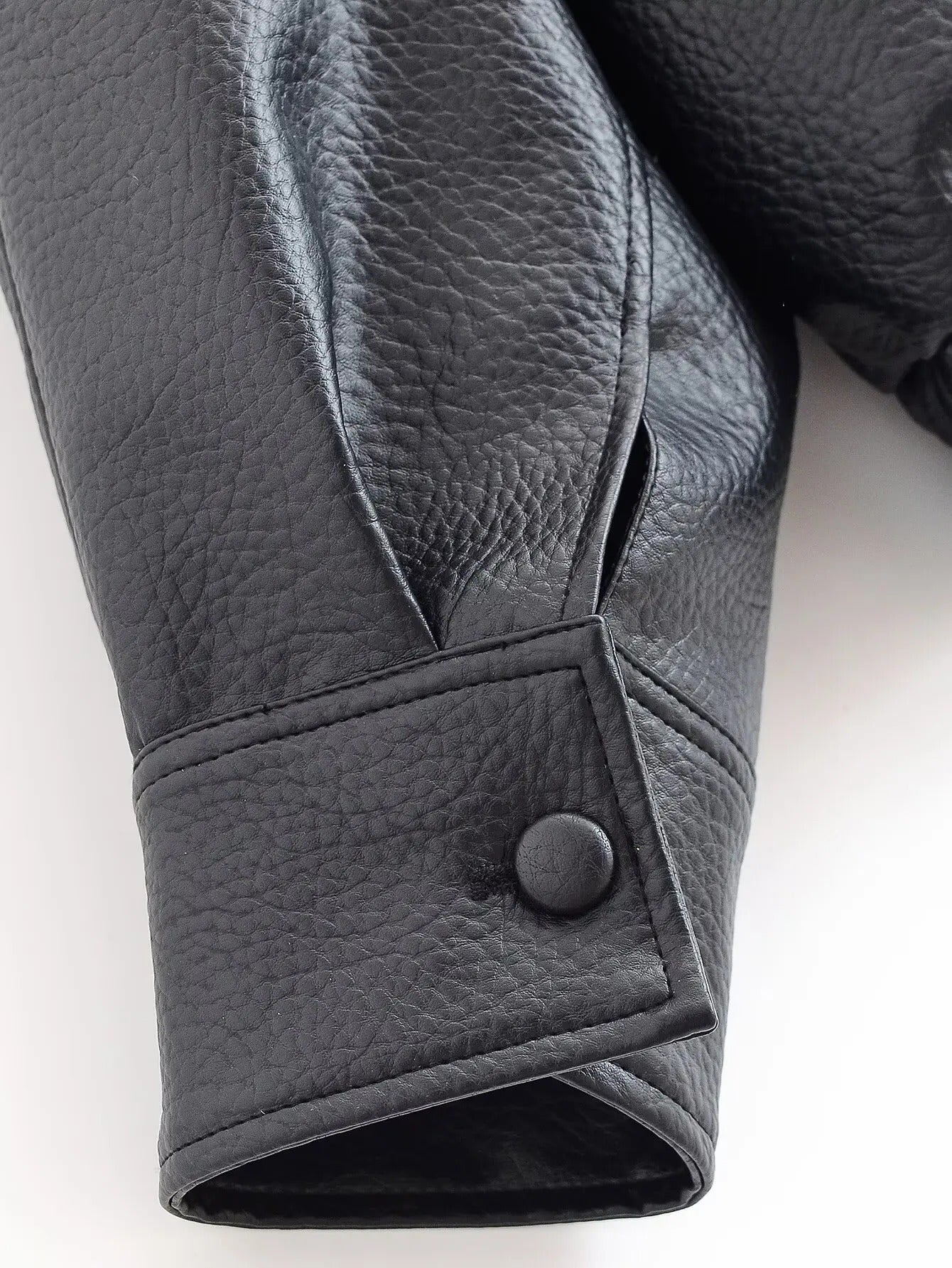 Carla Asymmetrical Leather Jacket - Image 17