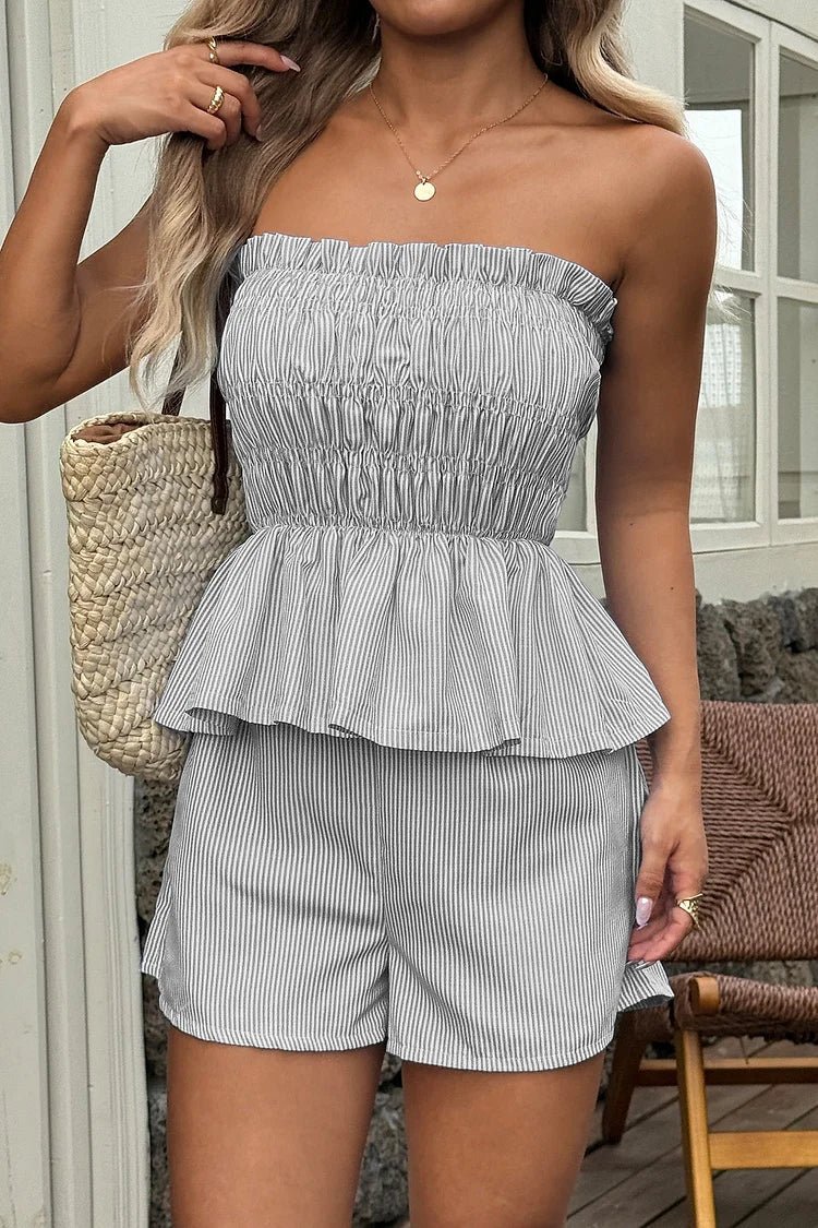 Cate Ruffled Top & Shorts Co-Ord Set - Image 4