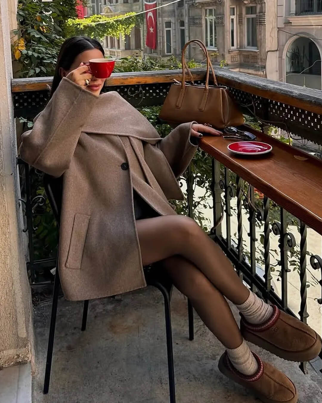 Cecille Coat with Scarf - Image 4