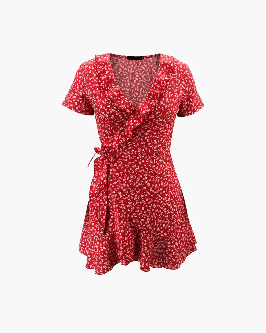 Celeste Floral V-Neck A-Line Mini Dress - Image 7