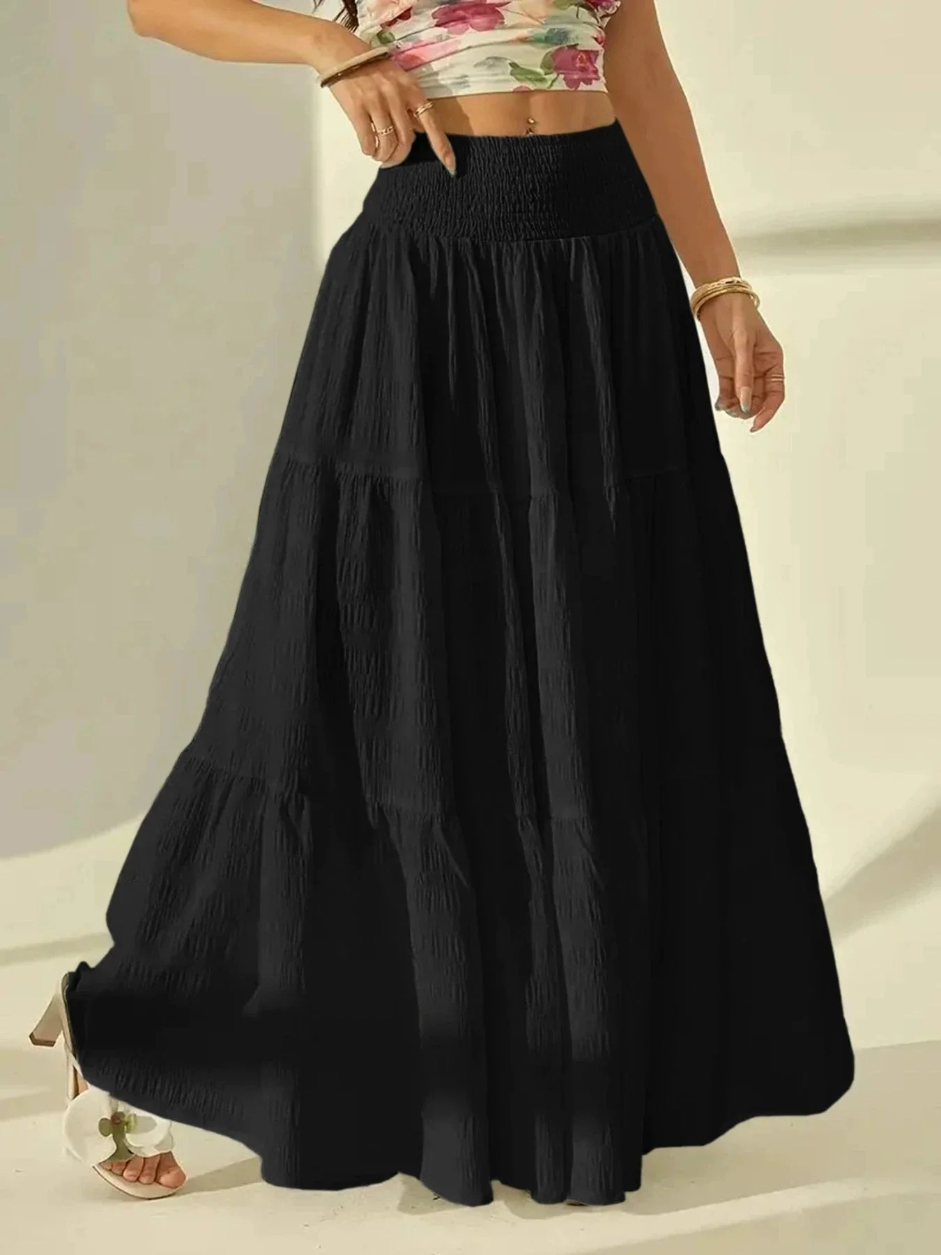 Celeste Layered Maxi Skirt - Image 3