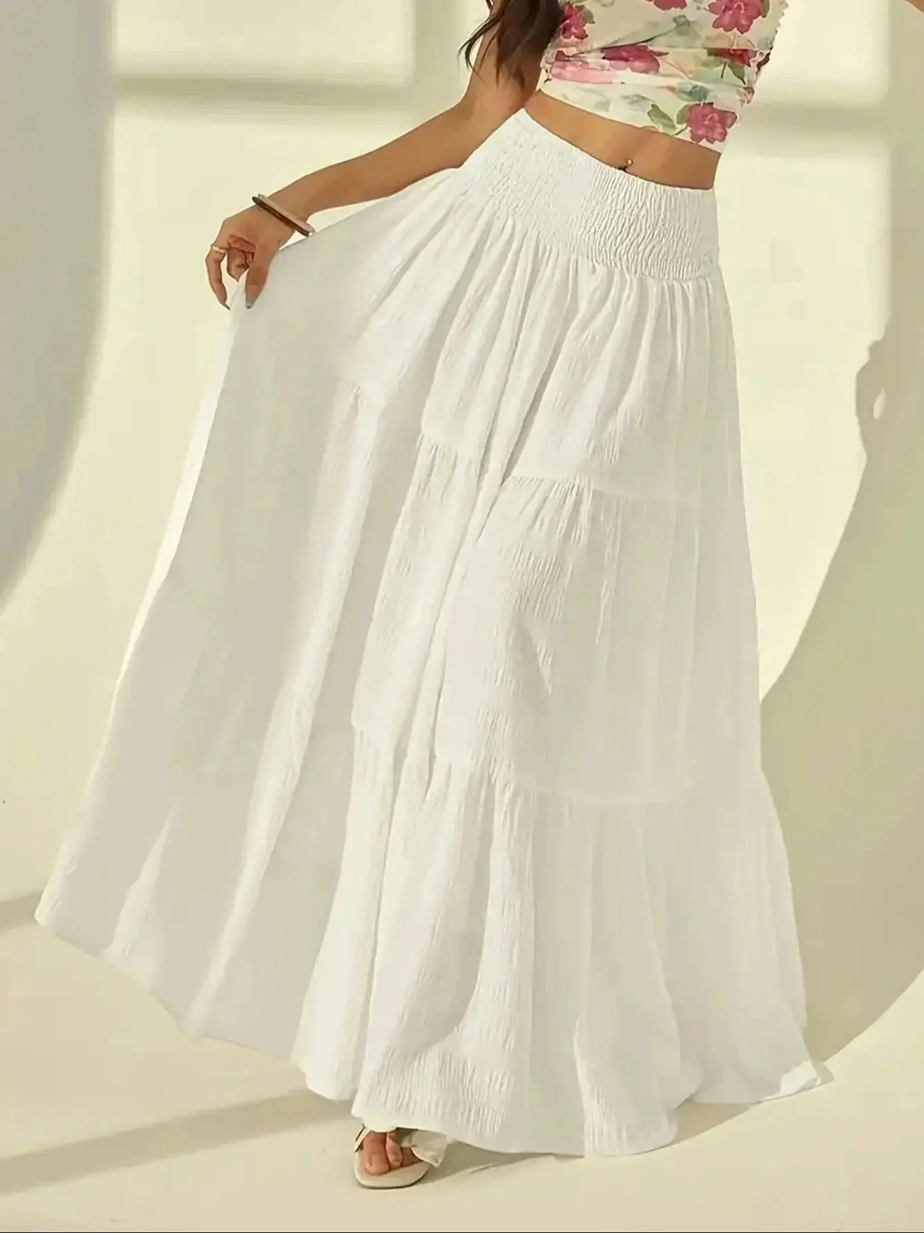 Celeste Layered Maxi Skirt - Image 4